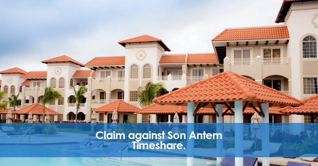 Claim against Son Antem. Timeshare.