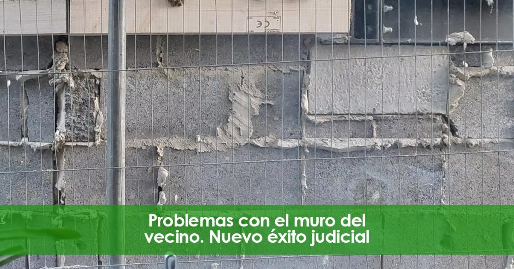 Problemas con el muro del vecino. España.